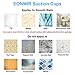 EONMIR 4Pcs Bathroom Shower Caddy Connectors Suction Cups