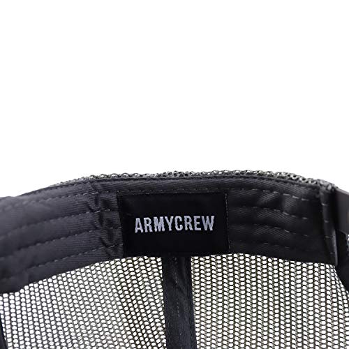 Image of Armycrew Oversized XXL 5 Panel Flat Bill Foam Trucker Mesh Back Baseball Cap