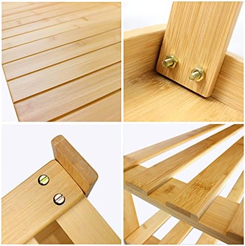 SMIBUY Bamboo Shoe Rack Bench, 3-Tier Shoe Organizer Storage Shelf for Entryway Hallway Bathroom Living Room (Natural)