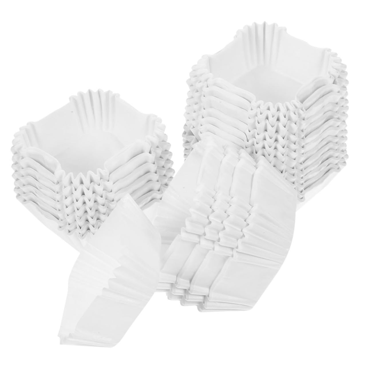 IMIKEYA 4 Ensembles Tasses À Gâteau Moules À Muffins De Mariage Doublures De Moules À Muffins À Gâteau Moules À Pâtisserie Grands Moules À Muffins Blanche Papier 2000 Pièces * 4