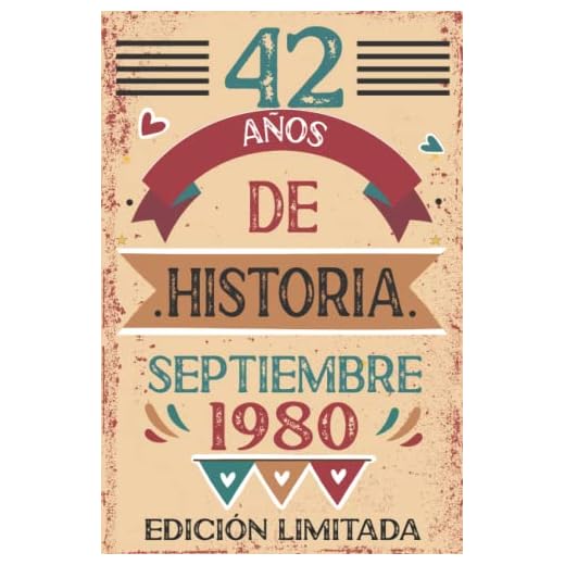 42 Años De Historia septiembre 1980: Libro de visitas, cuaderno, 110 páginas de felicitaciones, idea de regalo, regalo Para la esposa, novia, mujer, La madre