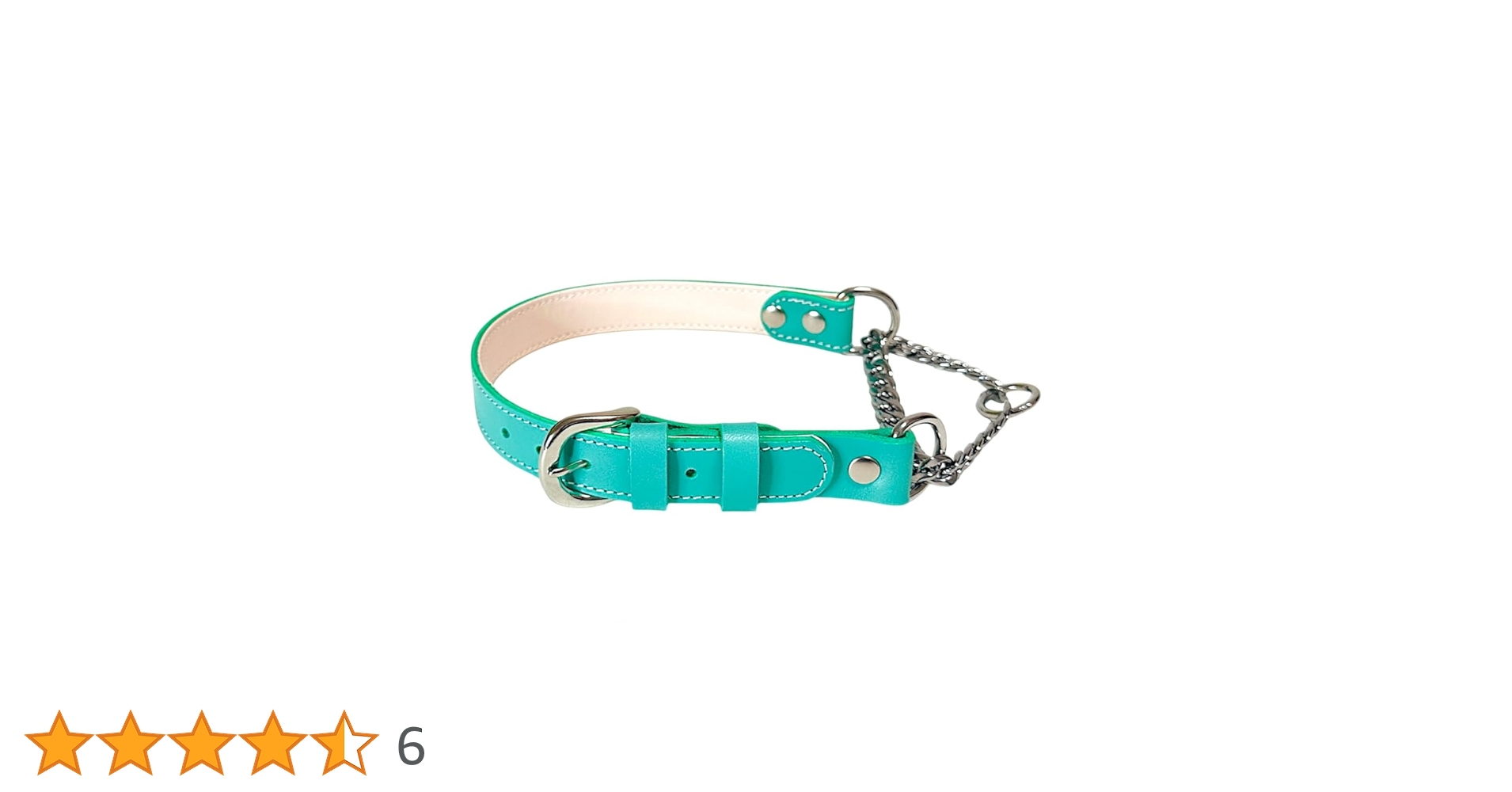 ドッグ ペット用 レザー 首輪 チェーンカラー まとめ売り Amazon | Beanspet ハーフチョーク首輪 金属チェーン付き 本革製