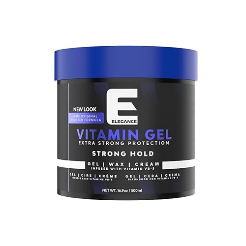 Miniatura 8 de Elegance Vitamina Gel, 33.8 onzas, infundido con vitamina Pro-VB-5, gel de fijación fuerte, máxima protección para el cabello y brillo natural de