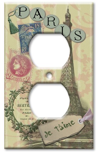 Art Plates - Paris Je T'aime Switch Plate - Outlet Cover