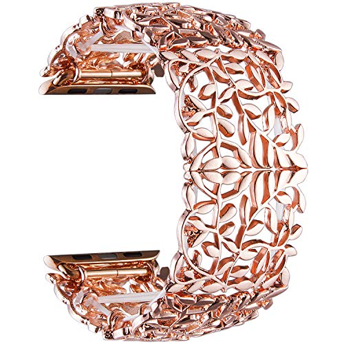 Bracelet Apple Watch femme 40mm 44mm en métal iWatch Series 7 6 5 SE 3
