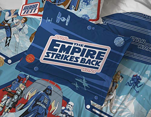 Image of Jay Franco Star Wars Empire Strikes Back 4 Piece Twin Bed Set - Includes Reversible Comforter & Sheet Set - Super Soft Fade Resistant Microfiber