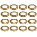 LANDGOO Curtain Grommets 1-9/16 Inch Inner Diameter 16 Pair Matte Gold