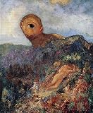 Zhyaunz Bricolage 5D Diamant Peinture Odilon Redon cyclope Broderie Point de Croix Strass Plein Rond perceuse mosaïque Art décor 30x40cm
