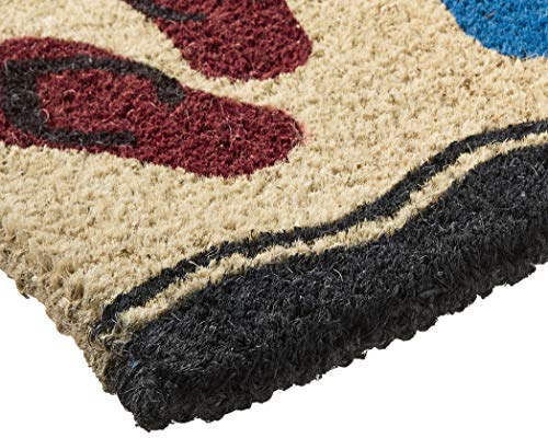 Kempf Printed Coco Coir Doormat Flip Flop Design - Thumbnail 3