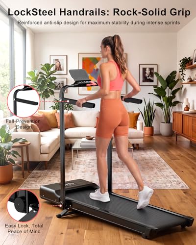 Standing treadmill desk