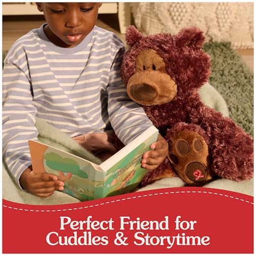 Image of GUND Philbin Classic Teddy Bear, Premium Stuffed Animal for Ages 1 and Up, Chocolate Brown, 18 inch