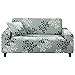 Hotniu Funda Sofa 4 Plazas Fundas Elasticas de Sofá Ajustable Fundas Decorativa para Sofas Estampadas Protector Antideslizante de Sofá con 1 Funda de Cojín, Patrón YZQ
