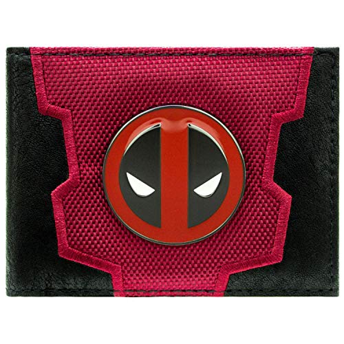 Preisvergleich Produktbild Marvel Deadpool Wade Gesicht Logo-Abzeichen Rot Portemonnaie Geldbörse