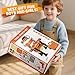 Novaluki Kids Tools Bench, Tool Box Playset with Screw and Electric Drill Toy, Pretend Play Construction Toys Work Bench for Toddlers 3-5 Years Old, Birthday for Boys Ages 3 4 5 6 7 8
