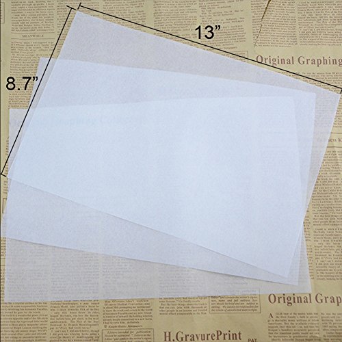 Parchment Paper Baking Liner Sheets, Nuiby Pan Liner - Small 9 X 13" White Precut Non-Stick Baking Paper, 100 Counts #TOP1