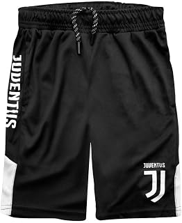 Icon Sports Italian Serie A Juventus Boys Soccer Shorts, Black