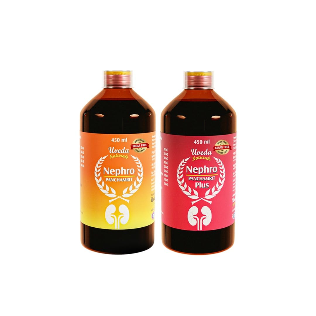 Uveda Naturals Nephro Panchamrit And Panchamrit Plus Sugar Free (1 combo) (B0DFM33WF6) Amazon Price History, Amazon Price Tracker