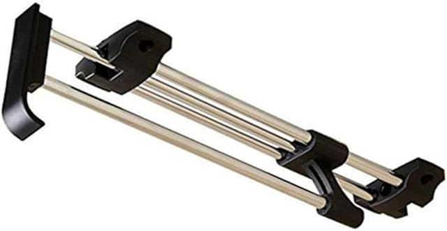Uotyle Wardrobe Rail, Wardrobe Pull Out Clothes Hanger Rail Organizer Rack MetalStainless Steel Retractable Wardrobe Rail with Screw,40cm/15.7inch 1Pcs