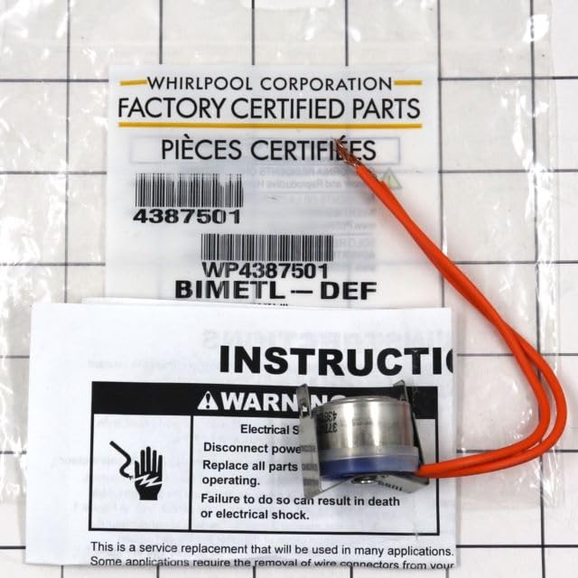 WP4387501 Refrigerator Freezer Defrost Thermostat