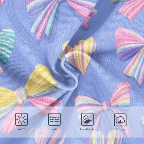 Wusikd Colorful Bows Hearts (2) Girls' Underwear Cotton Girls Briefs Soft Toddler Underwear 2T3