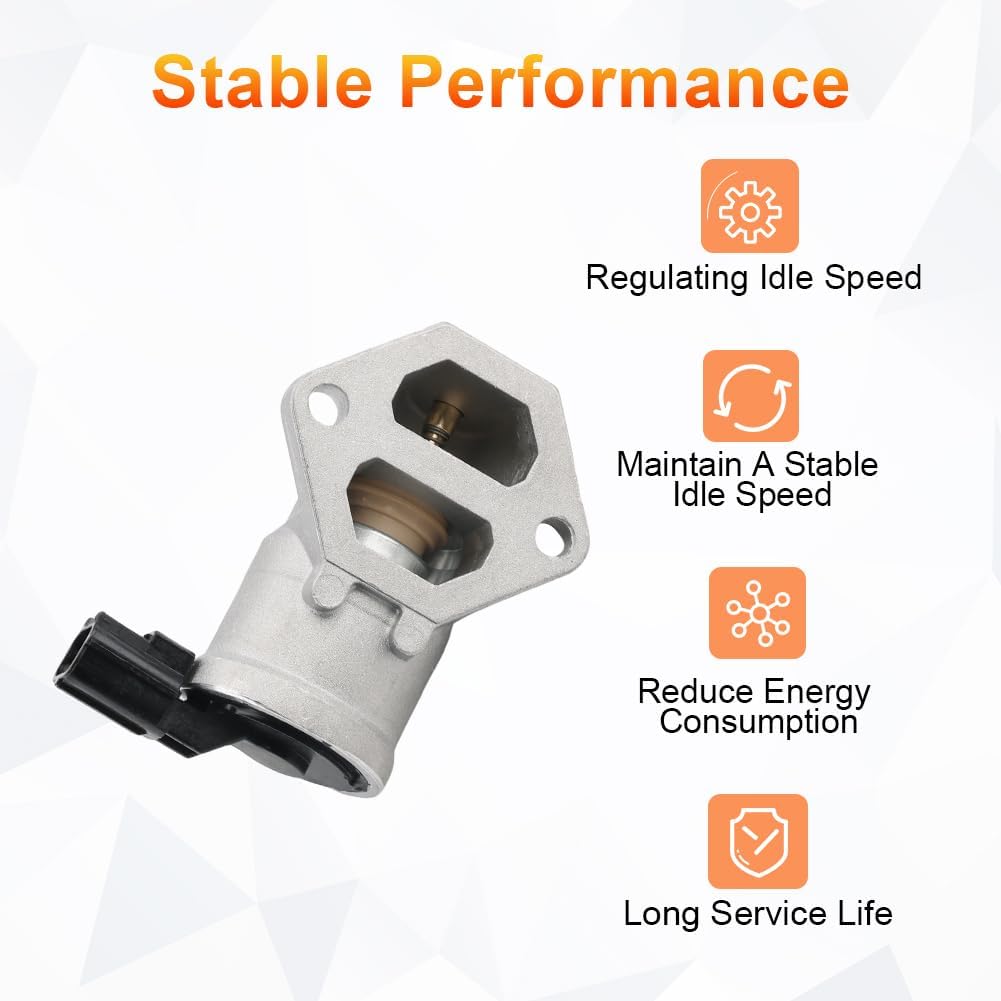 Fuel Injection Idle Air Control Valve Compatible with Ford E-150 Club Wagon Econoline E-250 F-150 Heritage Idle Speed Control Idle Air Control Valve Replacement for 1L3E9F715AA 1L3Z9F715AA