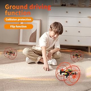Morlyrctooy M17 Quadricottero RC per Principianti Mini Drone con Copertura Protettiva Modalità Terra-Aria Droni Indoor and Outdoor Capovolgimento 3D Modalità senza Testa Operazione con Un Tasto Regalo