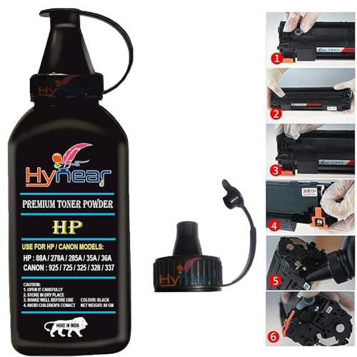 Image of 88A Toner Powder Comapatible for 88A / 78A / 85A / 35A / 36A / CRG 925 / 725 / 325 / 337 / 328 / 728 / 928 / 912 Cartridge (80Gram X 4Bottle)