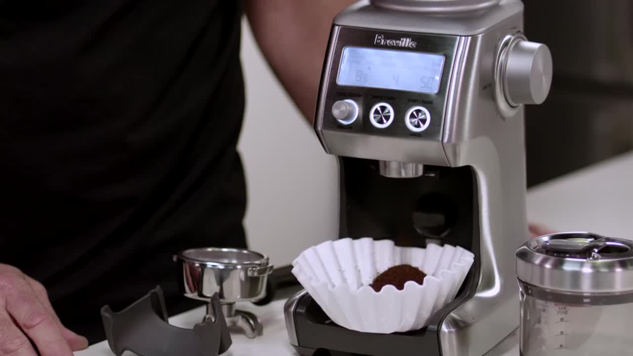 Coffee Grinder, Brushed Stainless Steel 