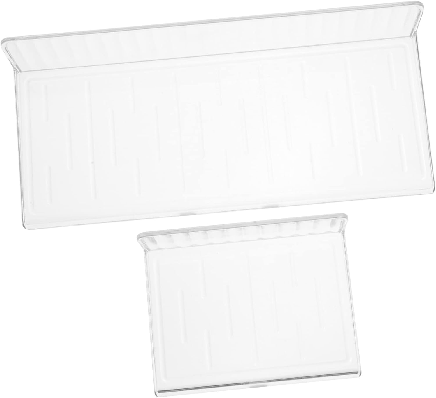 IMIKEYA Bathroom Shelves Set 2-Piece Wall Mounted Floating Shelf for Toiletries Toothbrushes and Bottles Waterproof Bathroom Organizer Accessories