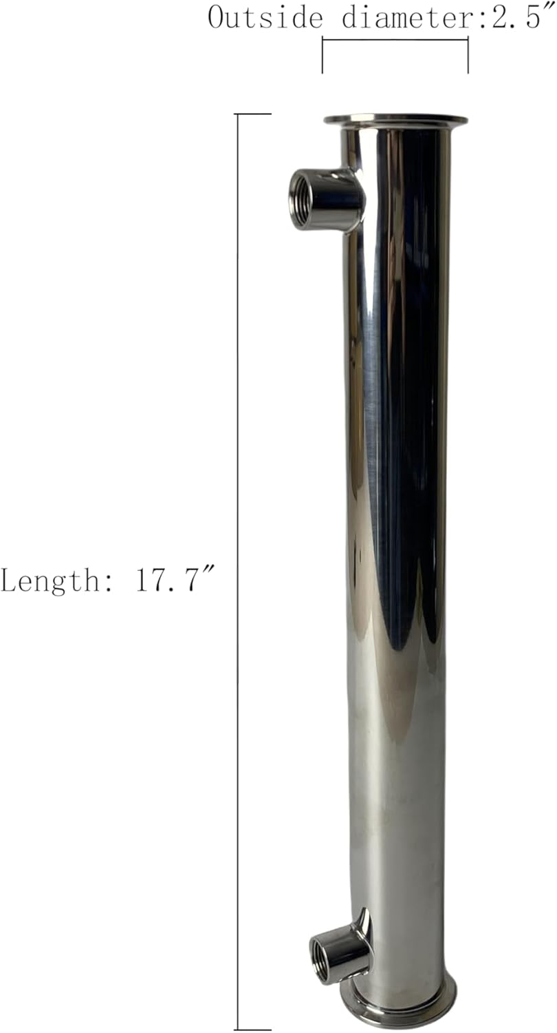 2 inch Shotgun Condenser Stainless Steel 450mm Long