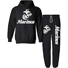 Mens United States Marines USMC Hoodie & Sweatpants Set
