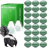 24 Pack Skunk Repellent Outdoor - Skunk Repellent for Cars Energine, Keep Rodent Away for Yard, Safe for Pets & Children