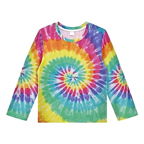 Image of CaTaKu Boys Swim Shirt Toddler Rash Guard Long Sleeve Swimsuit for Boys Girls UPF 50+ 3-12T