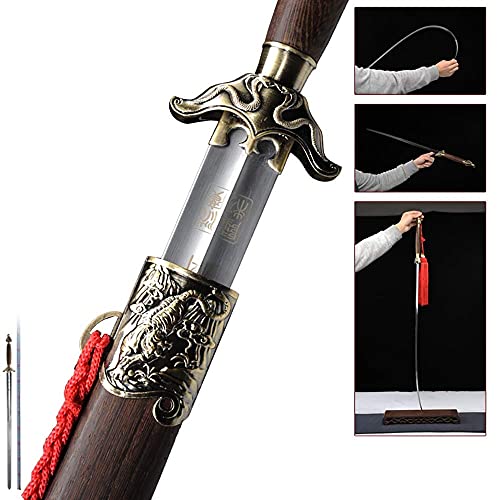 Zodiac 8# Chinese Sword, Practical, Hand Forged, Stainless Steel Sword, Longquan Sword, Shen Guanglong Zodiac Tai Chi Sword, Jian Sword, Soft Sword