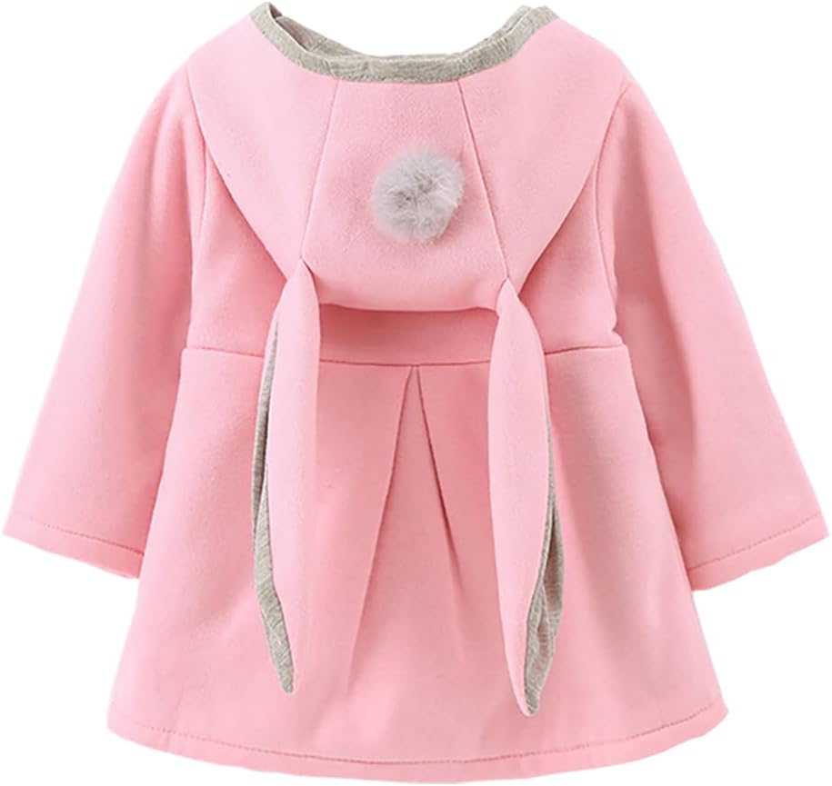 Baby Girl's Toddler Kids Fall Winter Coat Jacket Outerwear Ears Hood Hoodie