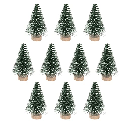 Sapin enneigé de 5 cm YXWYXWA pour décoration de table et miniature de Noël
