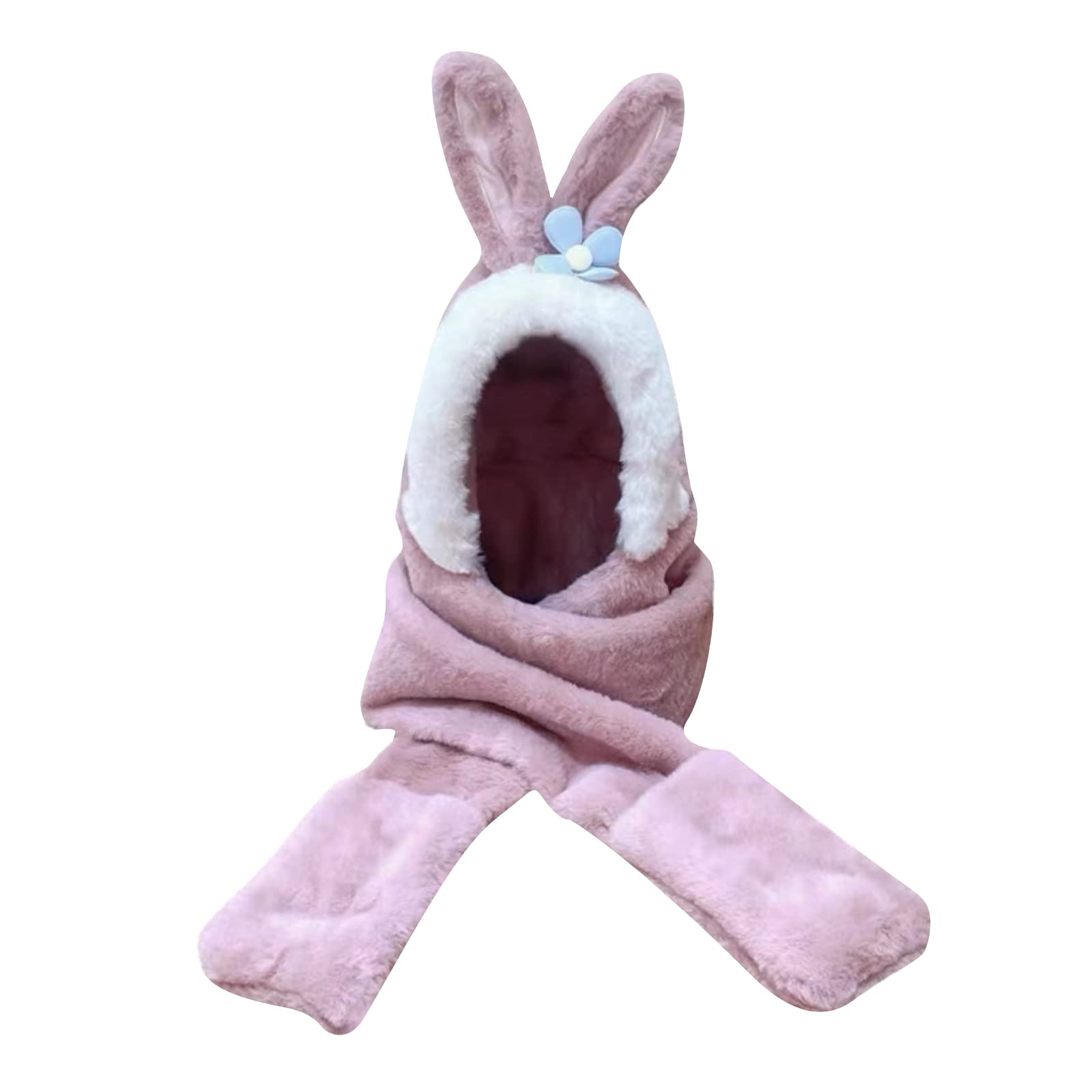 Ensemble Bonnet Écharpe Gants D'Hiver - Oreilles Chaudes | Protection Tête, Cou, Visage - Violet, Beige, Blanc, Kaki - 10
