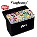 Produktbild Xiaogongju 80 Farben Graffiti Stift Marker Set,Twin Tip Textmarker Permanent Marke Sketch Marker Stifte Set für Studenten Manga Kunstler Design Gebäude Animation Drawing Sketch (Weiß, 80)