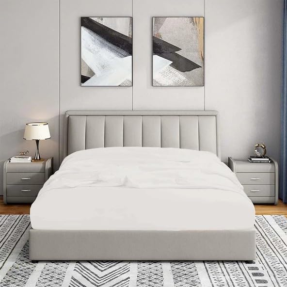 Soley 180x200 Lastikli Fitted Penye Çarşaf, Beyaz