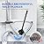 LOVLOY Toilet Plunger and Brush, Bowl Brush and Heavy Duty Toilet Plunger Set with Ventilated Holder, 2-in-1 Toilet Brush and Plunger Combo for 5.3-inch Toilet Drain Bathroom Cleaning (Black)