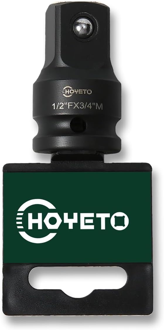 Impact Socket Adapter, 1/2" Drive Female 3/4" Male Drive Socket Reducer Wrench Adapter, Cr-Mo Steel,Socket Adapter Set for Impact Driver Conversions
