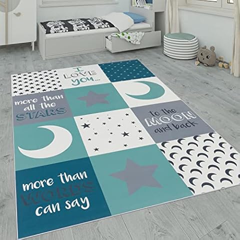 Tapis enfant étoiles et lune Paco Home Cover