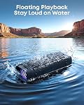 Soundcore Boom 3i par Anker, Haut-parleurs en plein air, IP68 Imperméable, Joueur flottant, imperméable salée, BassUp 2.0, 50W Haut-parleur portable, Bluetooth 5.3, 16H L'heure du jeu, TWS, Kayak/Pêche/Camping