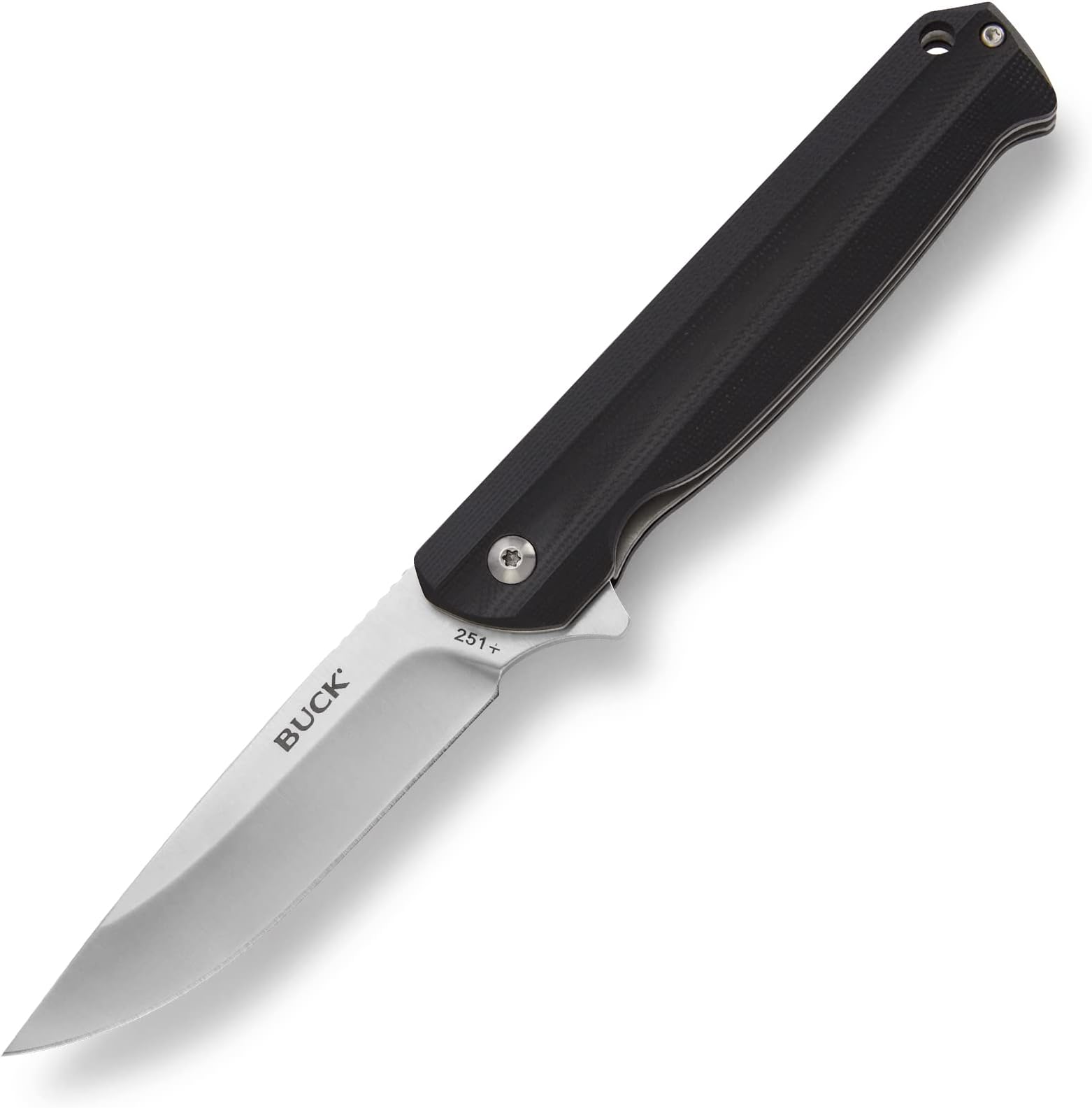 Knives 251 Langford Folding Ball Bearing Flipper Liner Lock Pocket Knife with Removable Clip (Black)