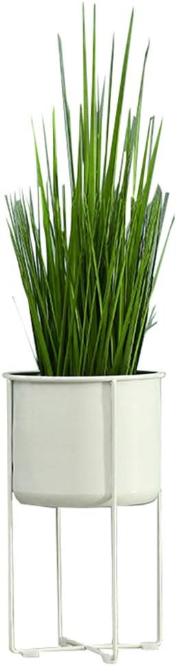 White Outdoor Metal Flower Stands Living Room Office Home Decor Plant Display Racks Garden Patio Bonsai Storage Shelves Balcony Decoration(S+L)