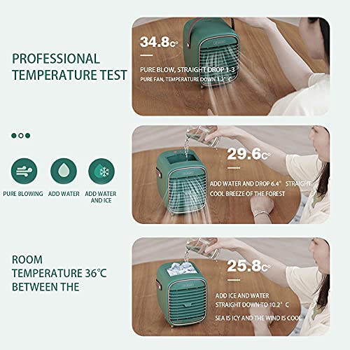 DAS LEBEN Ar-Condicionado Pessoal, Ventilador Portátil Silencioso com Alça Mini Ar Condicionado Pess