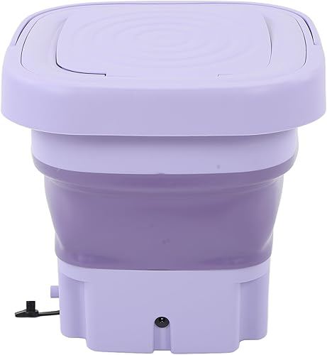 Miniatura 8 de Lavadora portátil, 8L con control de un botón, lavadora plegable, pequeña y de bajo ruido para viajes (enchufe de EE. UU.)