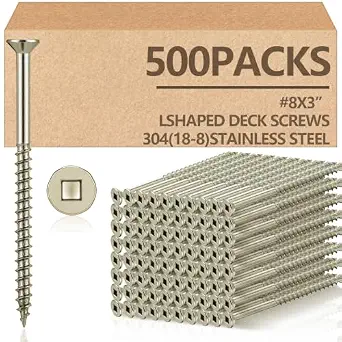 500 Pack #8 x 3 Inch Stainless Steel Deck Screws