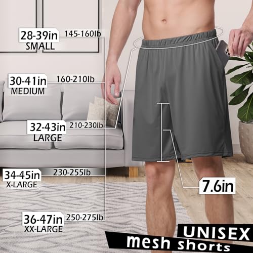 Mens Sleep Shorts Pajama Lounge Casual PJ Sleepwear Gym Shorts for Men 2 PACK Pajama Bottoms with Pockets Drawstring3