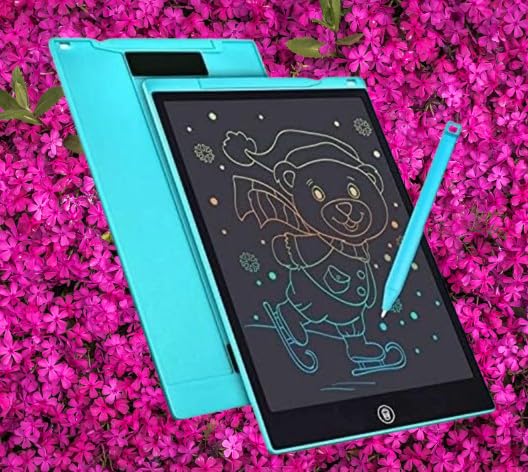 LCD Writing Trending Tablet for Kids, 8.5 Inch Colorful Magic Slate, Blue, with Stylus Pen-image-33